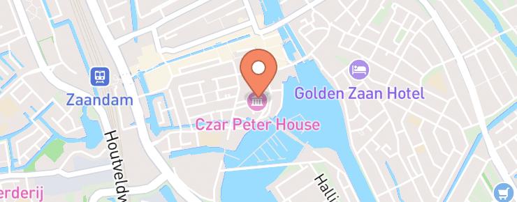 Czaar Peterhuisje routebeschrijving
