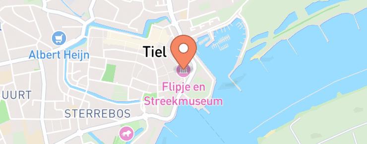 Flipje & Streekmuseum Tiel routebeschrijving