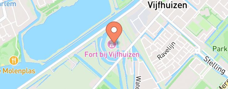 Kunstfort bij Vijfhuizen routebeschrijving