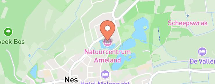 Natuurcentrum Ameland routebeschrijving