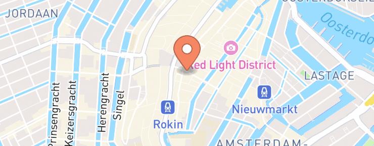 Cannabis Museum Amsterdam routebeschrijving